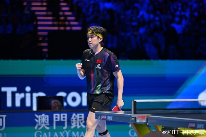 澳门世界杯男单8强名单公布 王楚钦林昀儒晋级焦