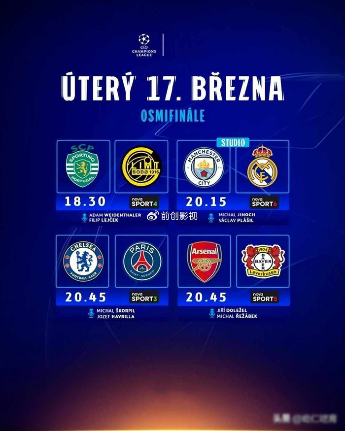 皇马首回合4比1胜曼城，博德闪耀爆冷掀欧冠淘汰